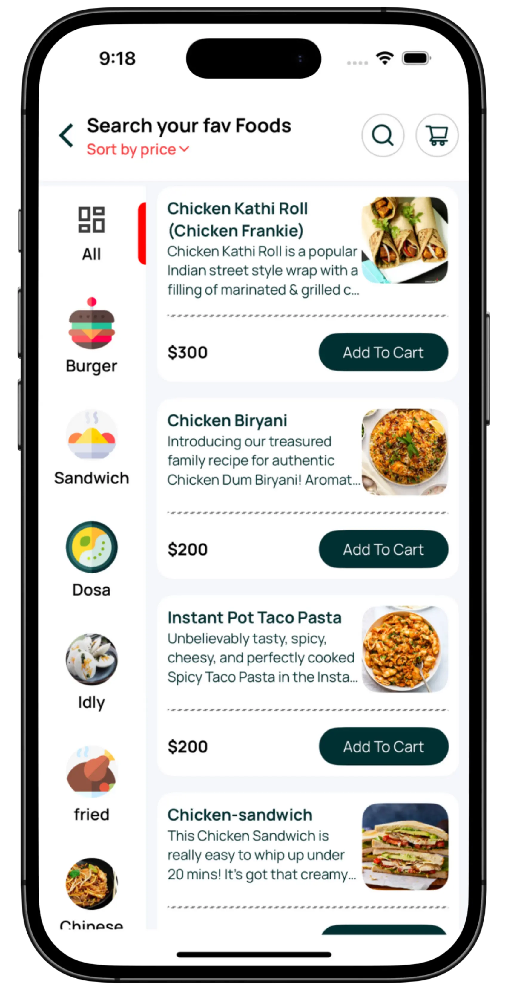 Menu Selection