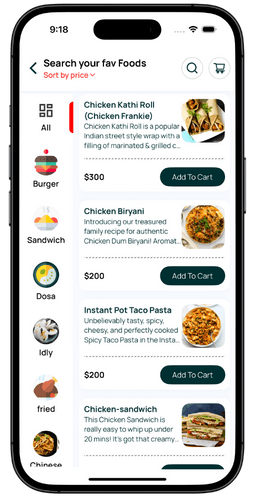 food delivery app for restaurant Select Food