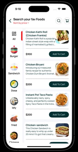Customer screen