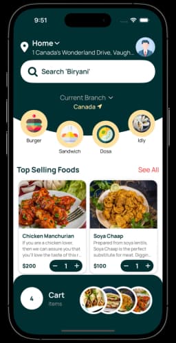 Customer screen
